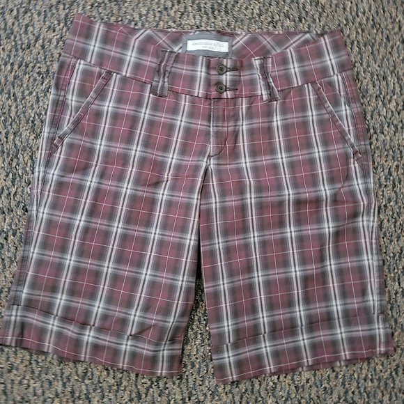 Vintage Abercrombie and Fitch New York Plaid Bermuda Shorts Size 6 - Picture 5 of 16